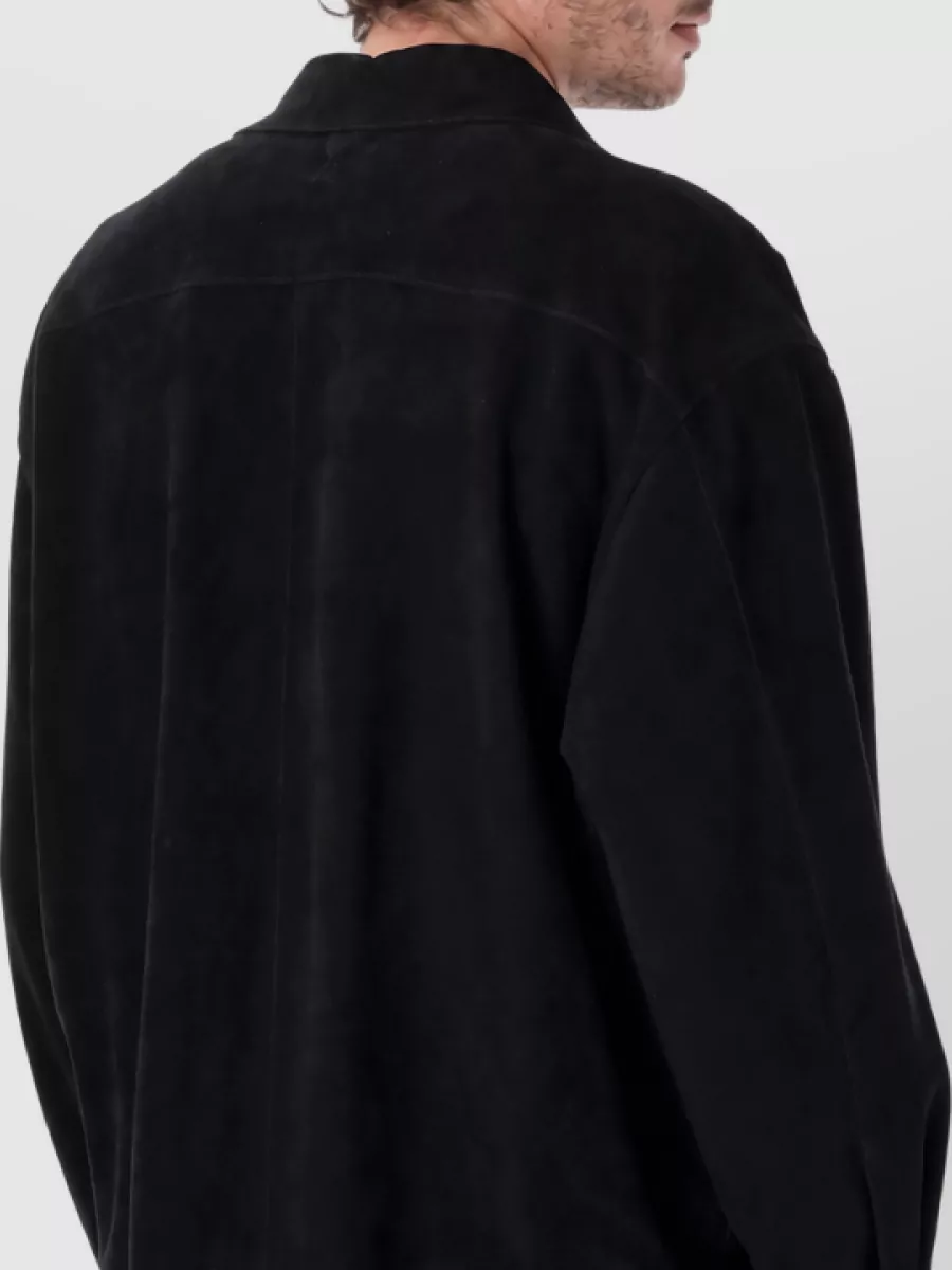Ami Paris Leather Overshirt