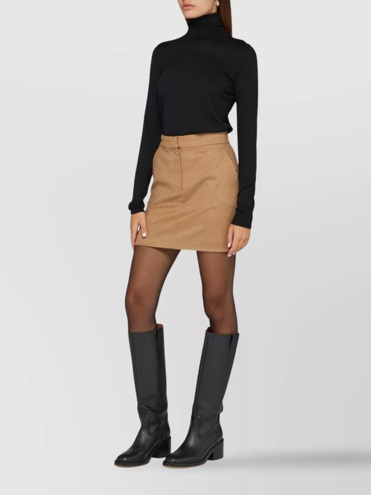 Max Mara Veloce Lightweight Cashmere Turtleneck