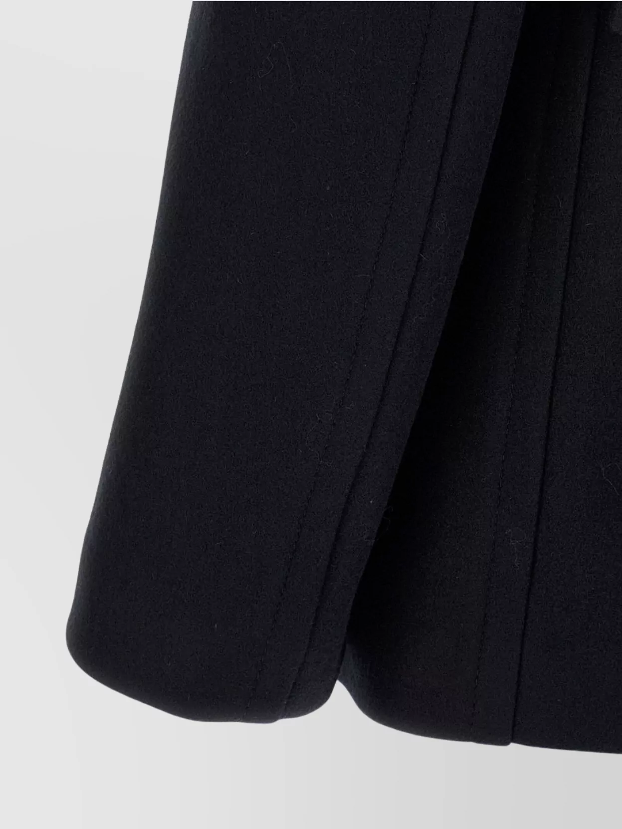 Valentino Garavani Wool Coat With Back Belt Detail