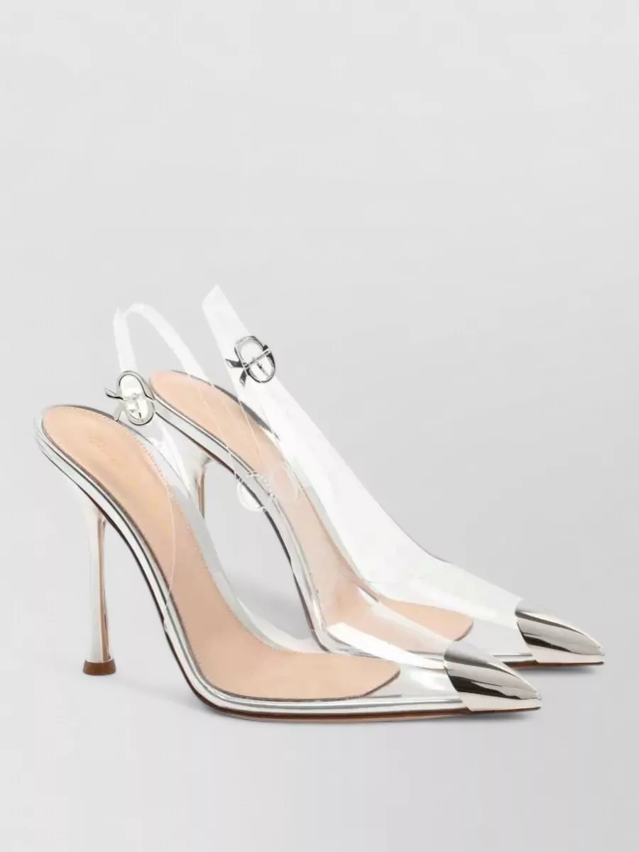 Gianvito Rossi Transparent Pointed-Toe Stiletto Pumps