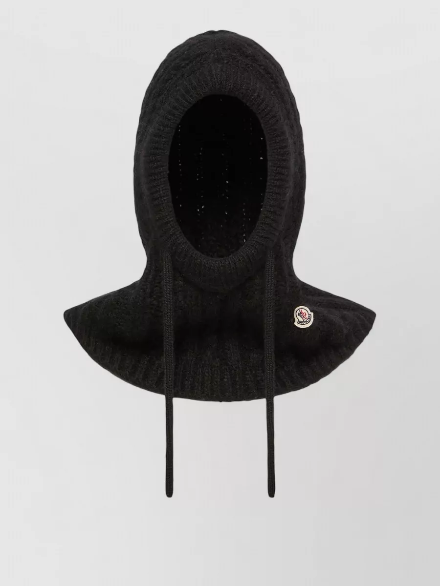 Moncler cable-knit ribbed balaclava