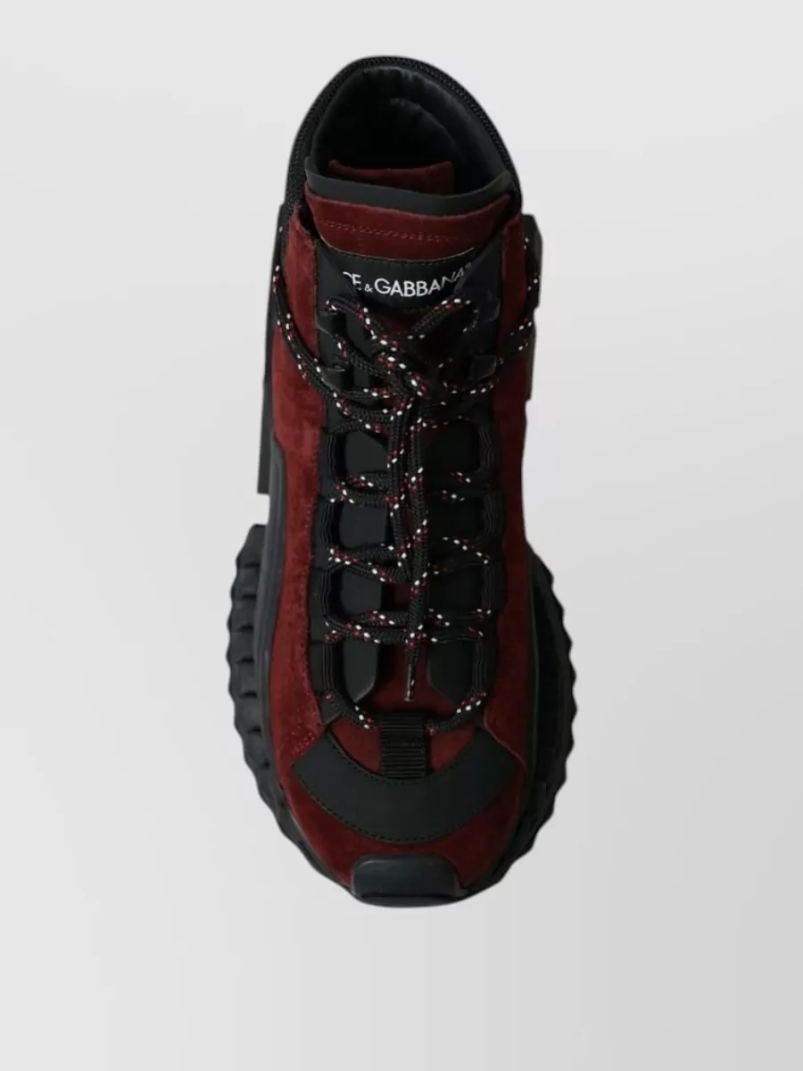 Dolce&Gabbana Leather High-Top Sneakers