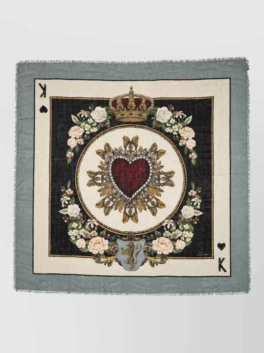 Dolce&Gabbana cashmere silk square scarf