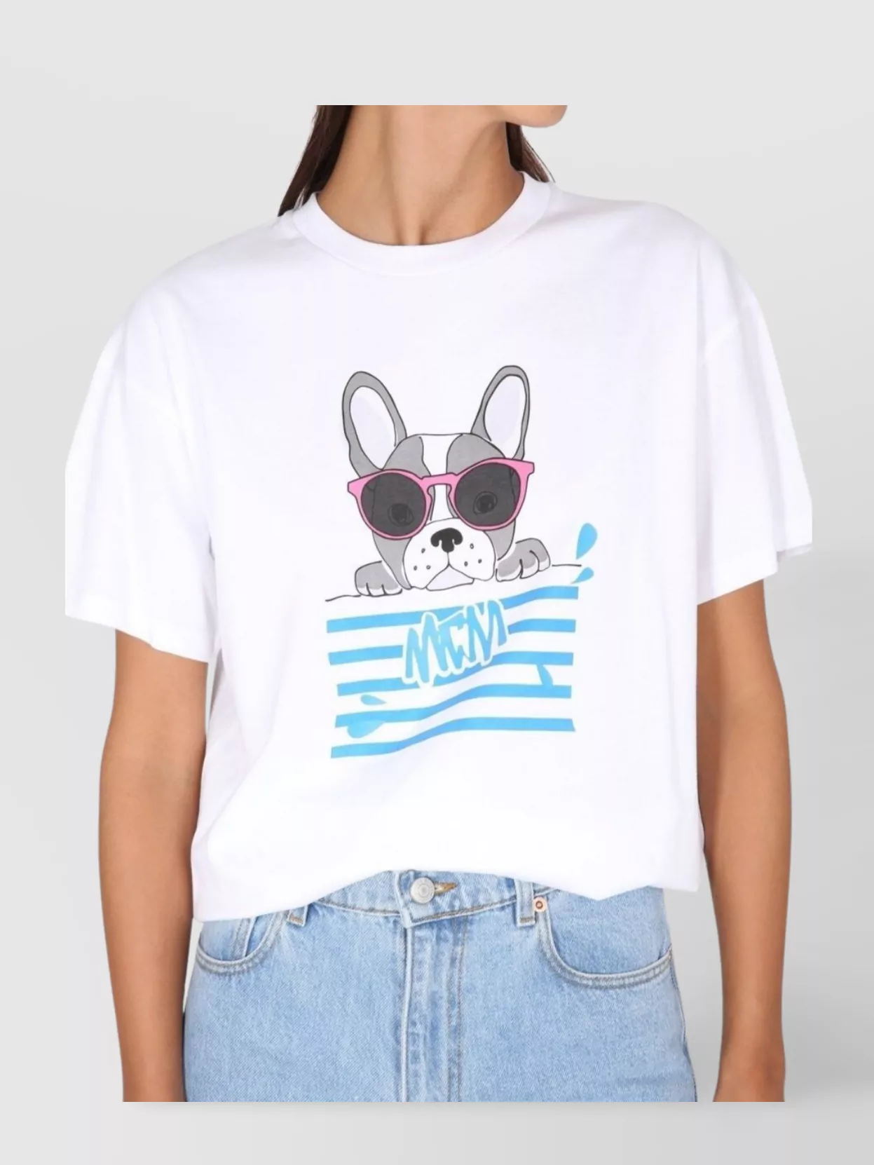Mcm Graphic Print Crewneck T-Shirt