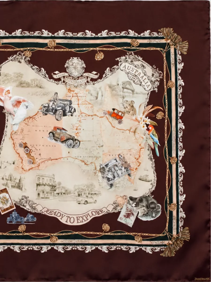 Zimmermann silk printed square scarf
