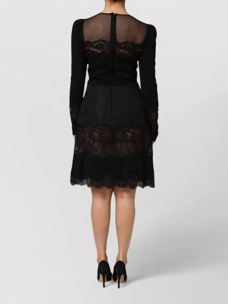 Dolce&Gabbana Floral Lace Knee-Length Dress