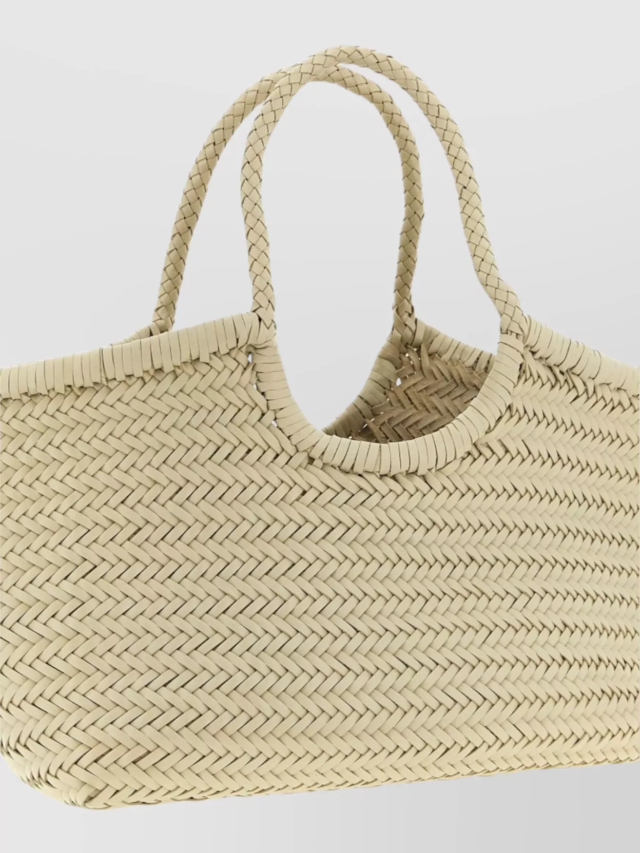 Dragon Diffusion Large Woven Shoulder Bag With Dual Handles