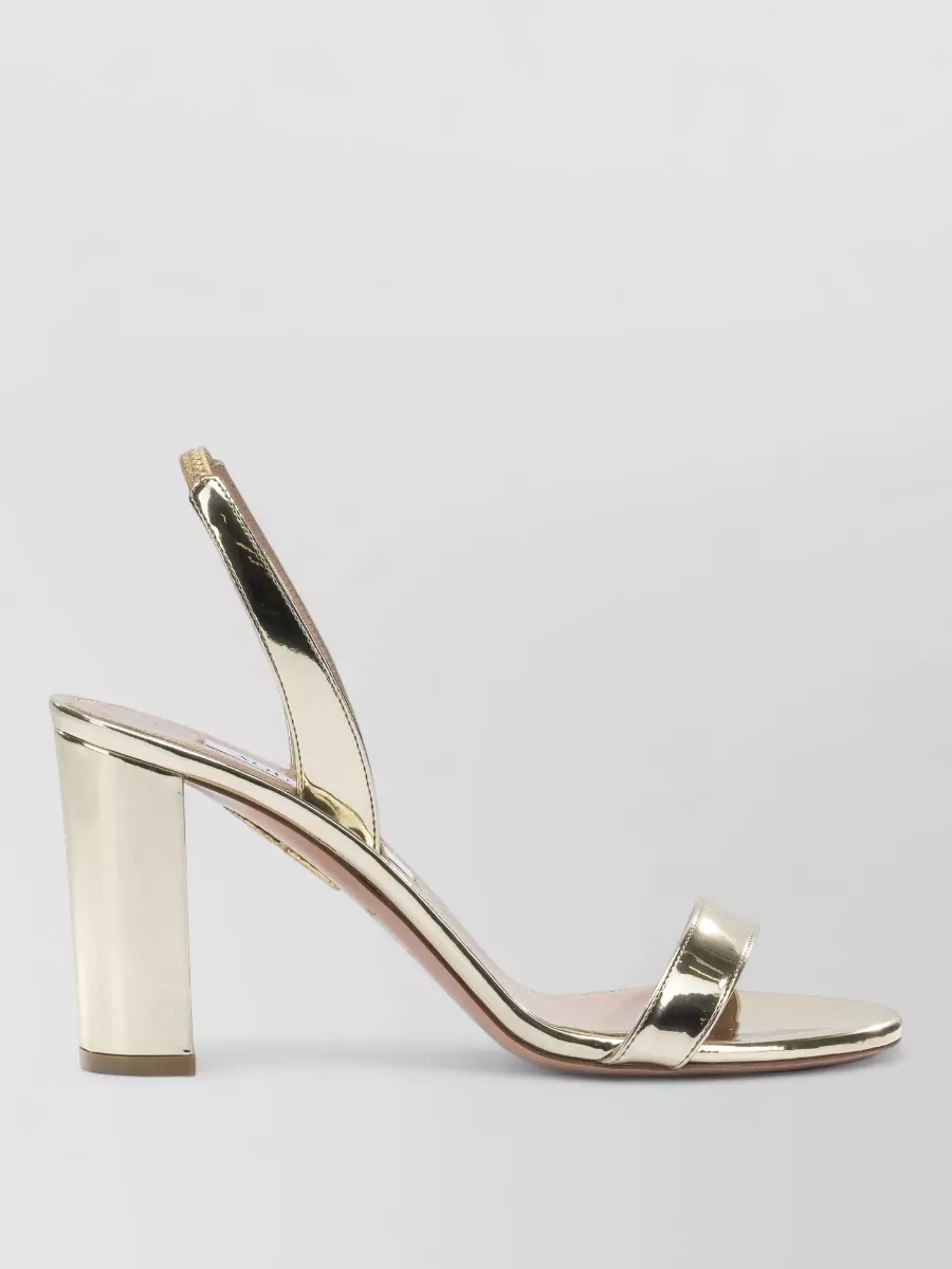 Aquazzura So Nude Block Heel 85Mm Sandals