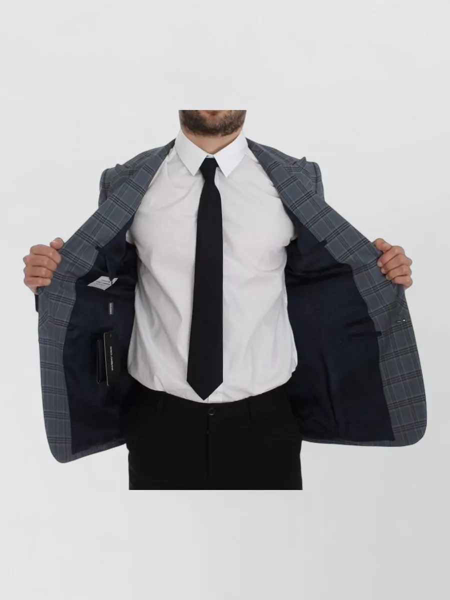 Dolce&Gabbana Checked Slim-Fit Single-Breasted Blazer