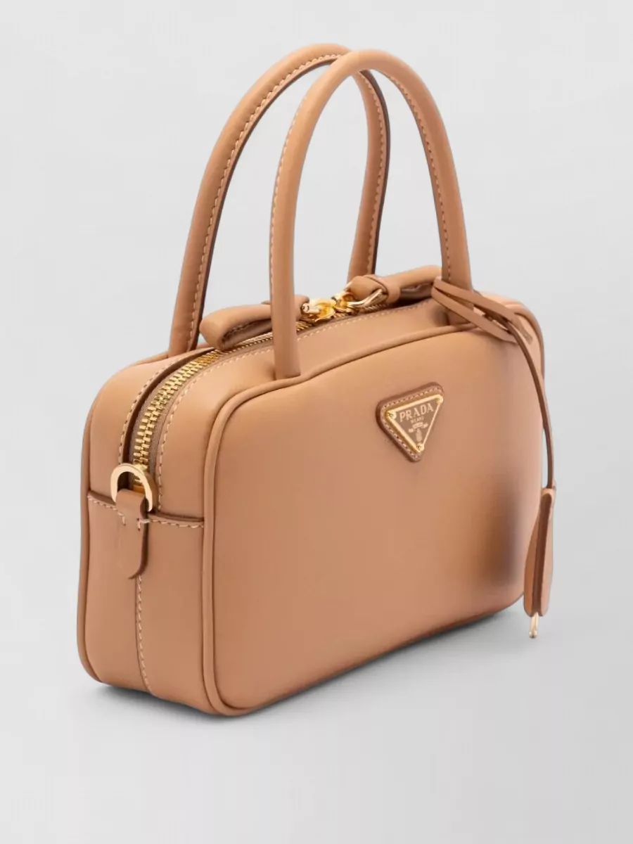 Prada Leather Top Handle Bag Shoulder Strap