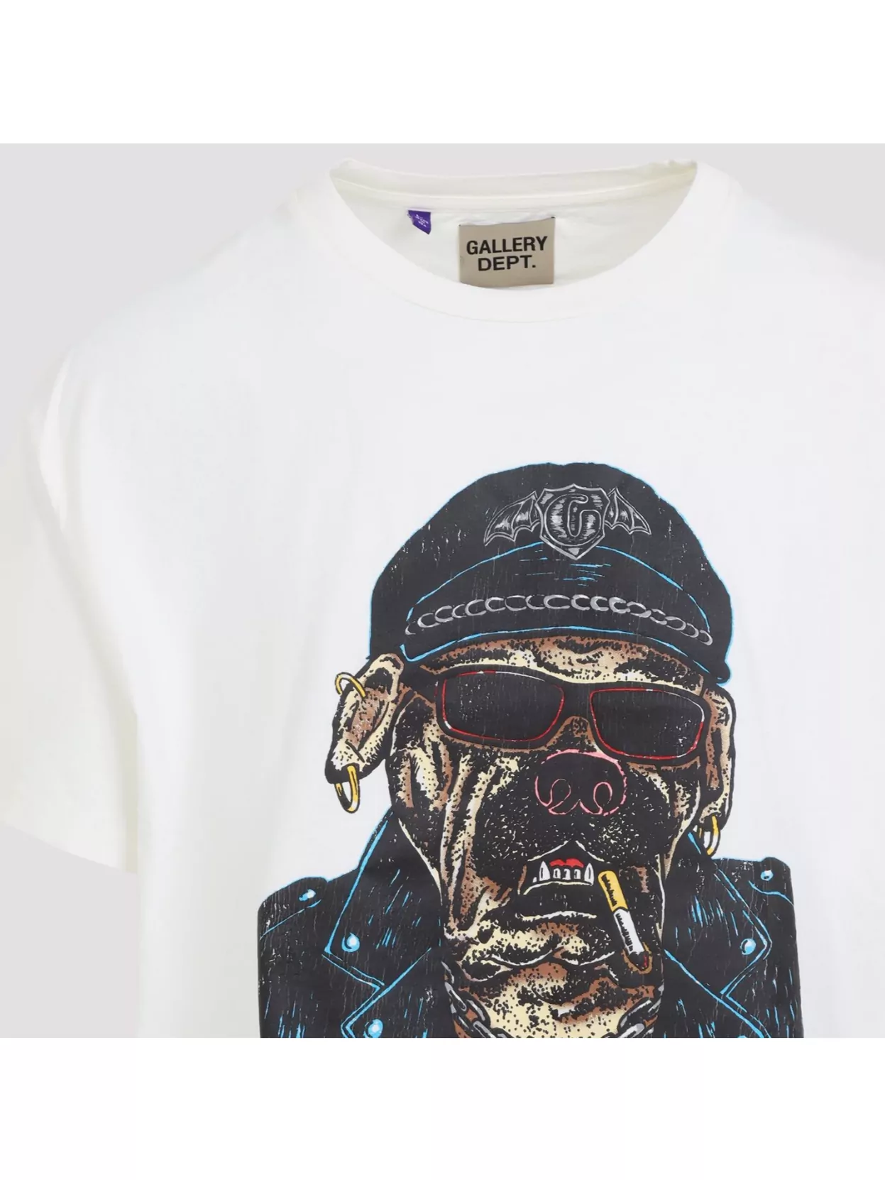 Gallery Dept. Biker Dog Graphic Print Short Sleeve T-Shirt