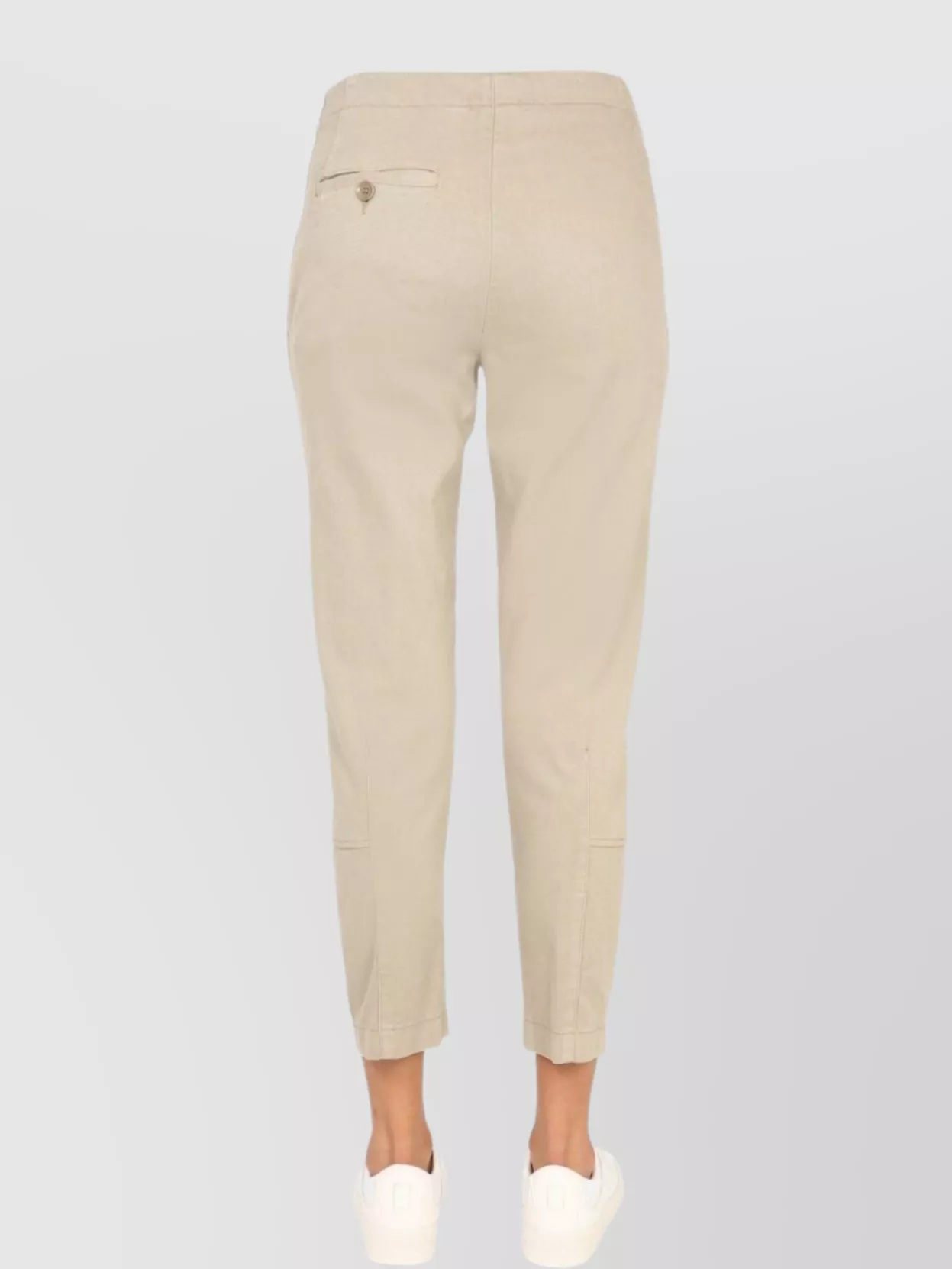 ASPESI CROPPED TROUSERS WITH POCKETS AND BELT LOOPS