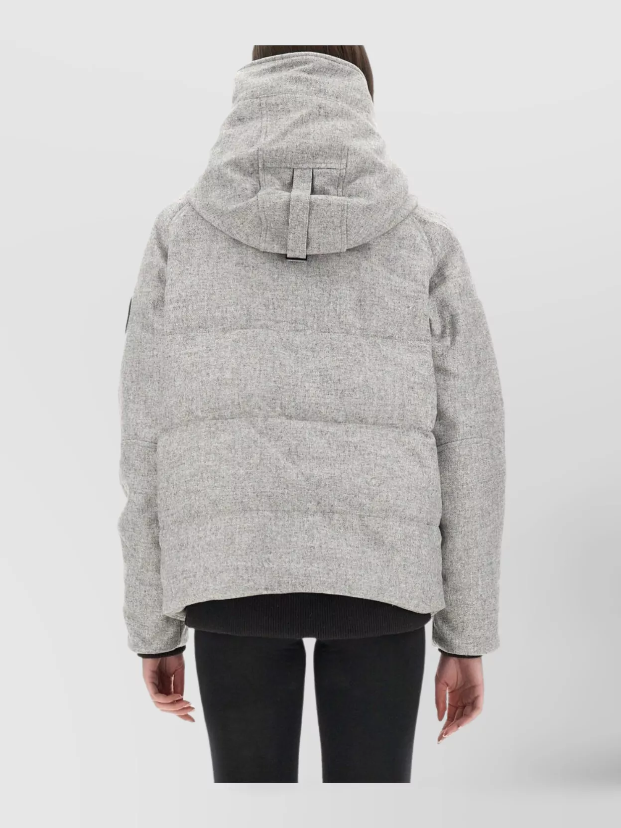 Shop Canada Goose Hooded Bomber Jacket Featuring Side Pockets