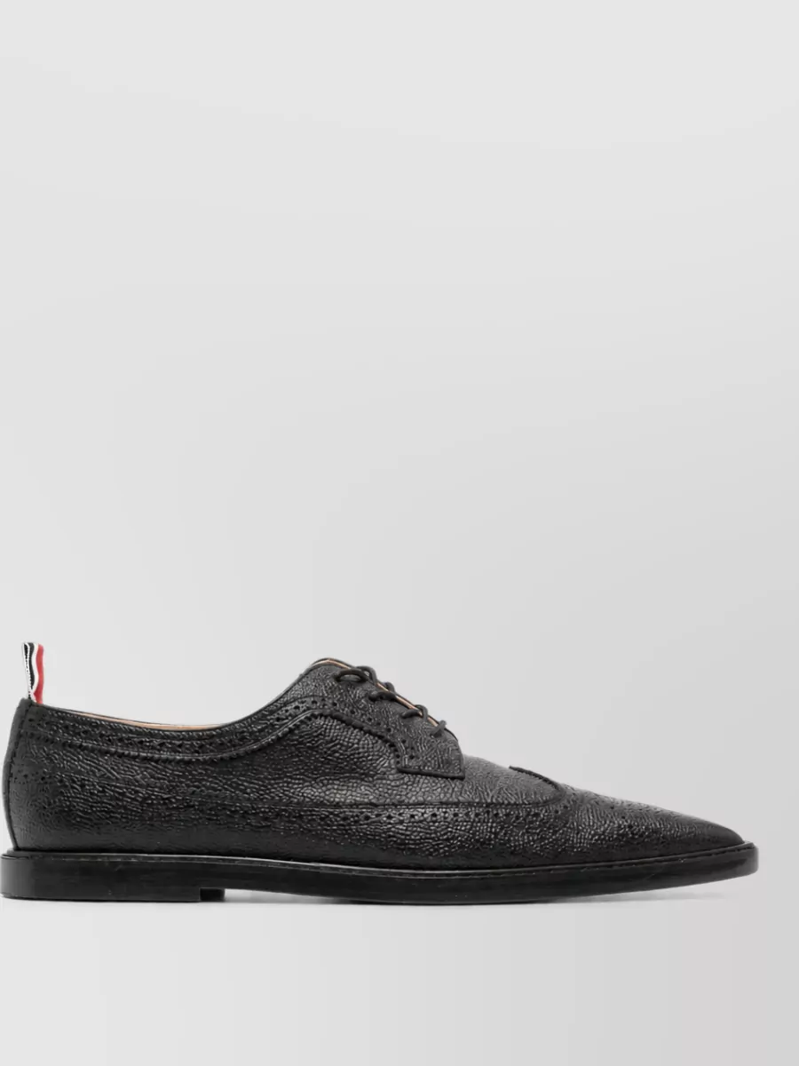 Thom Browne Leather Pointed-Toe Brogues