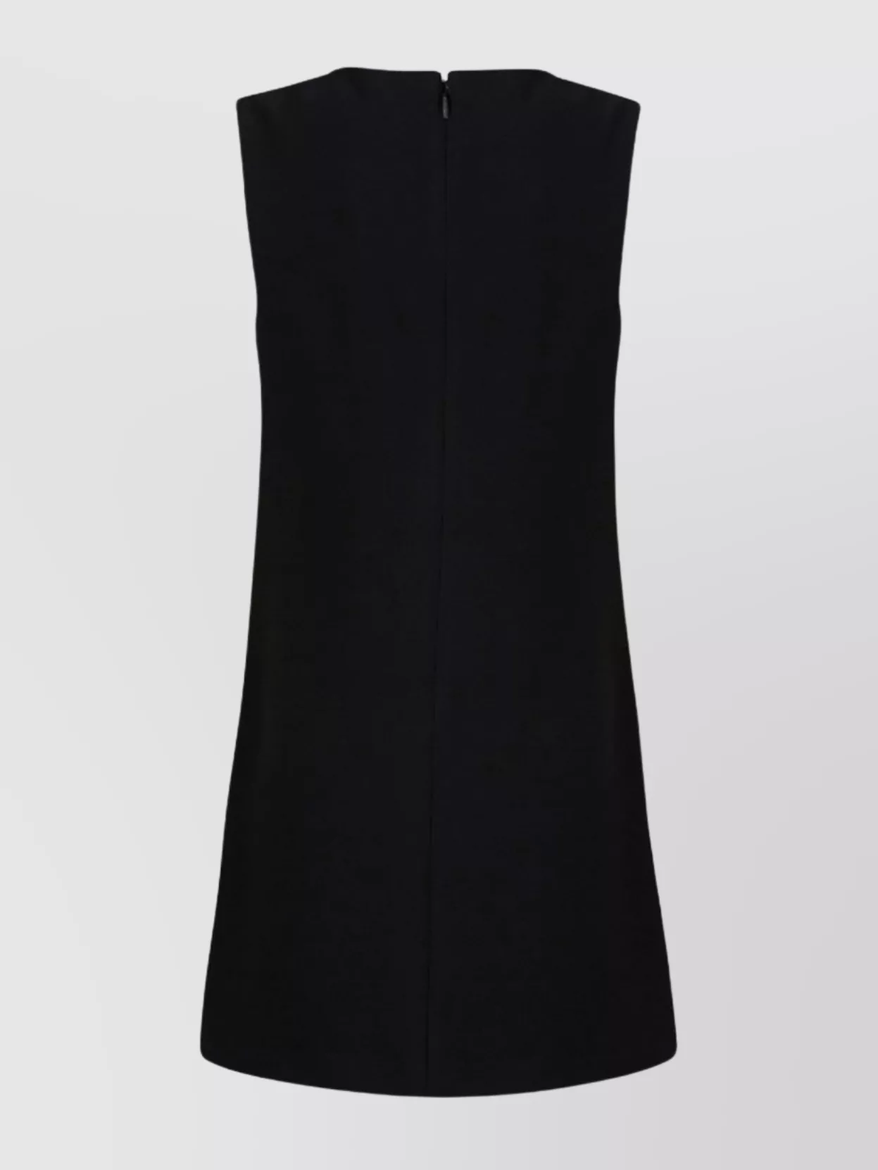 Pinko Zipper Detail Asymmetric Mini Length Sleeveless Dress