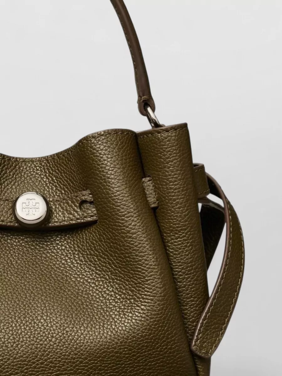 Tory Burch Romy Mini Leather Bucket Bag