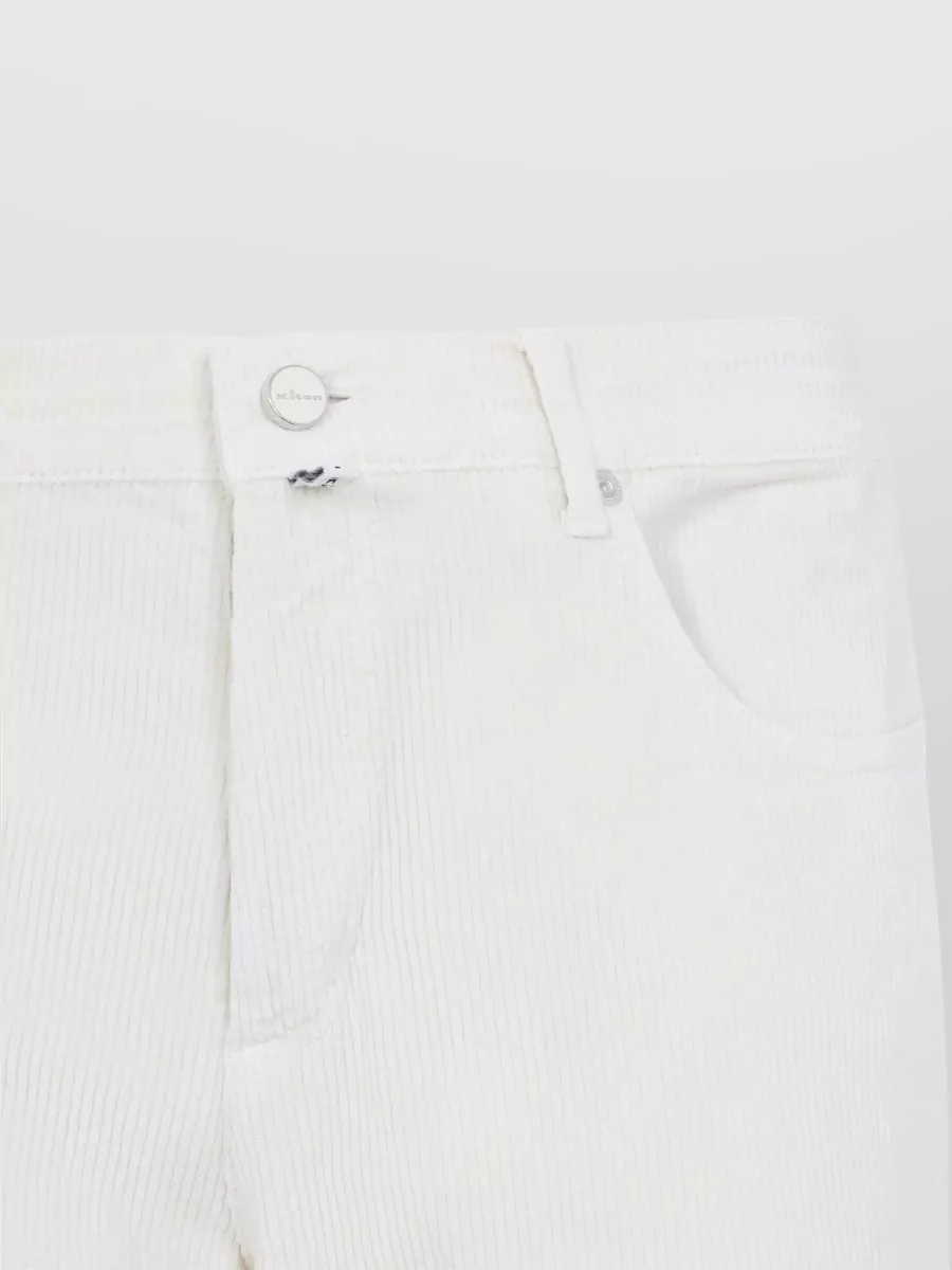 Kiton Corduroy Straight-Leg Jeans