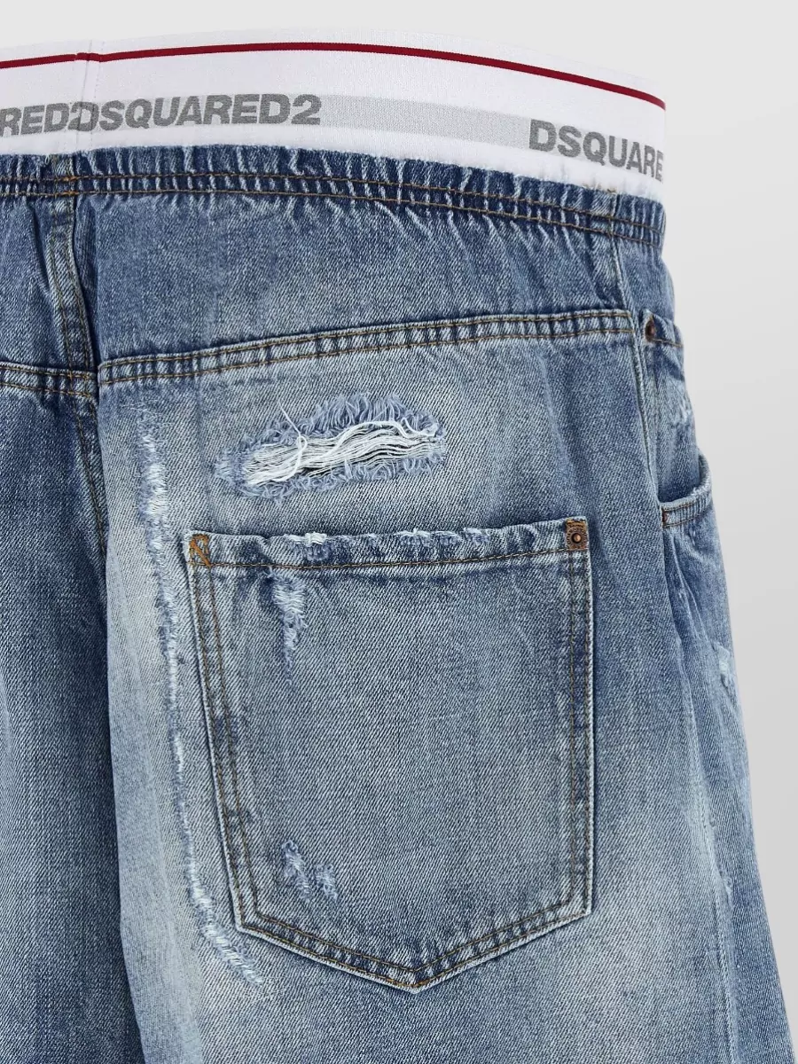 Dsquared2 Denim Logo-Print Bermuda Shorts