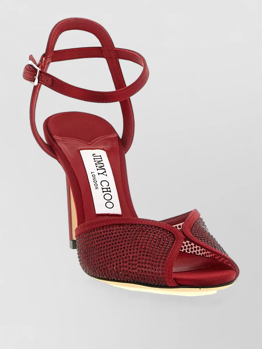 Jimmy Choo crystal-embellished satin sandals