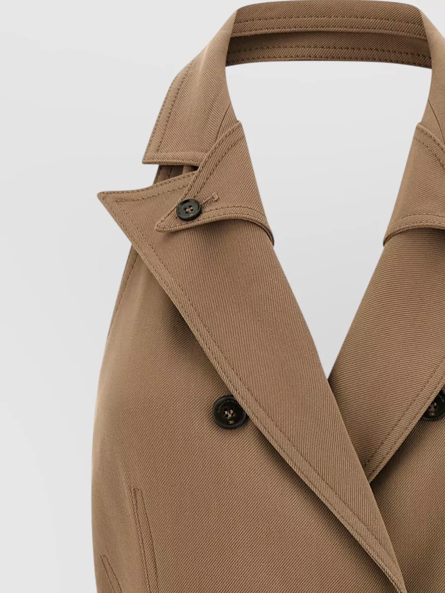 Elisabetta Franchi Halter Neck Double Breasted Belted Dress