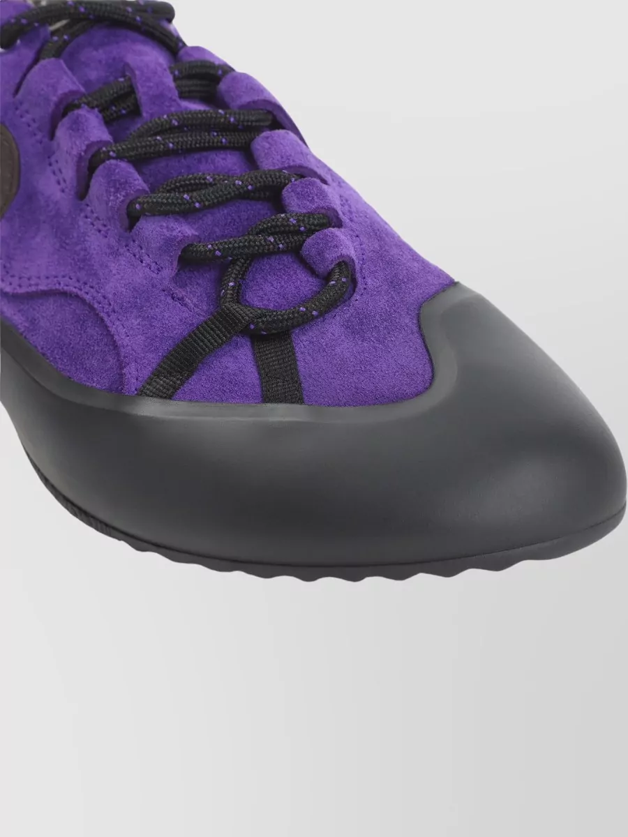 Loewe Leather Lace-Up Sneakers