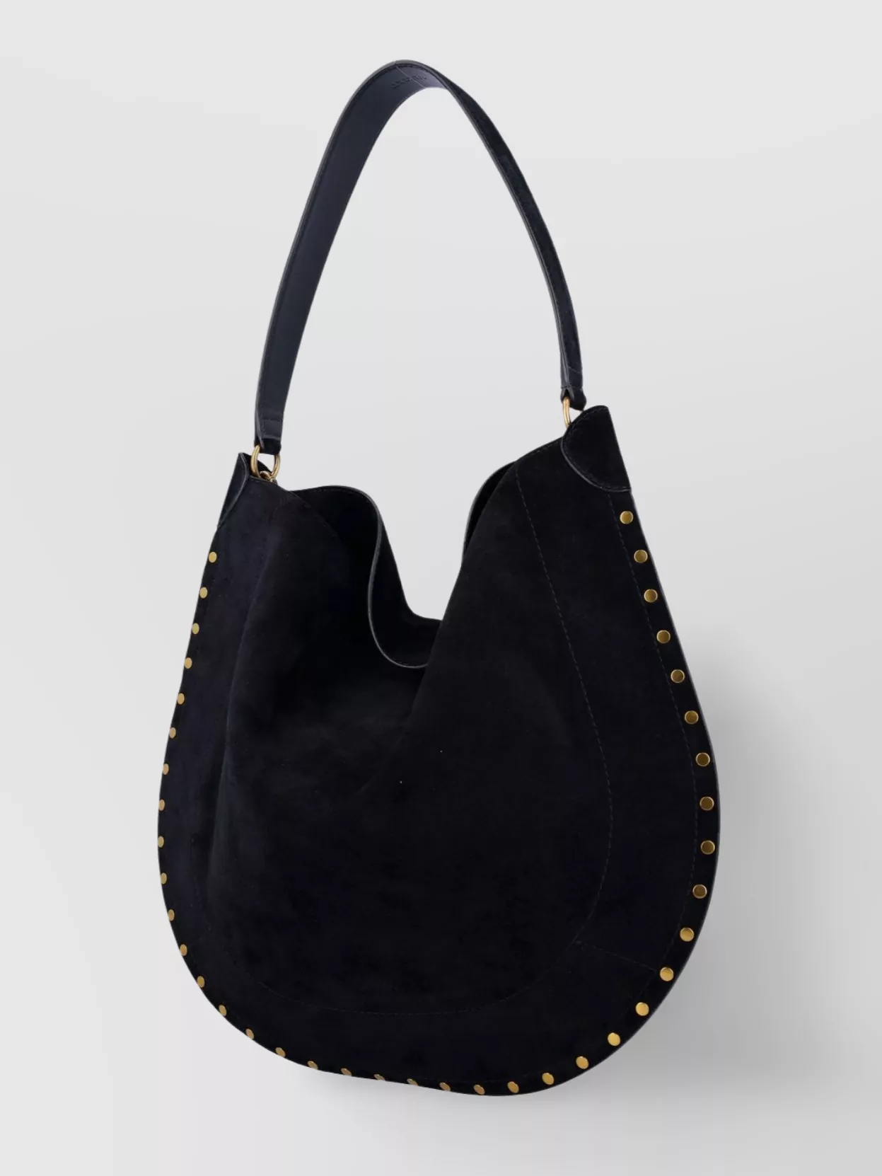 Isabel Marant Studded Suede Leather Shoulder Bag