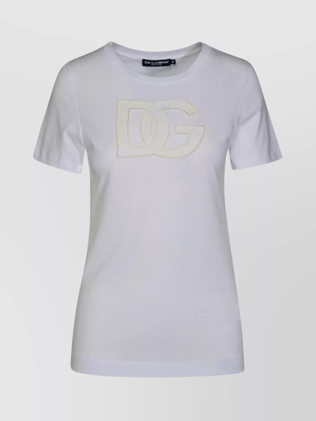 Shop Dolce & Gabbana Basic Cotton T-shirt Crew Neck
