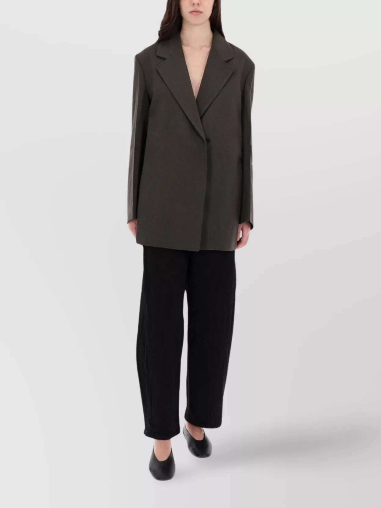 Studio Nicholson Wide Leg Trousers Pockets In Black