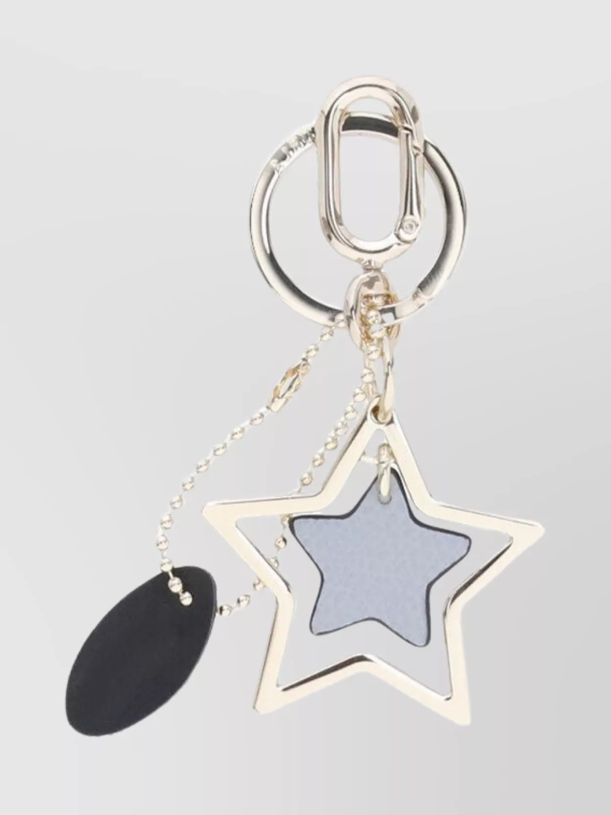 Furla Key Holder With Chain Detail And Star Pendant