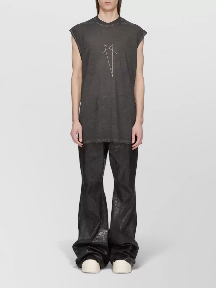 Rick Owens Drkshdw cotton oversized printed t-shirt