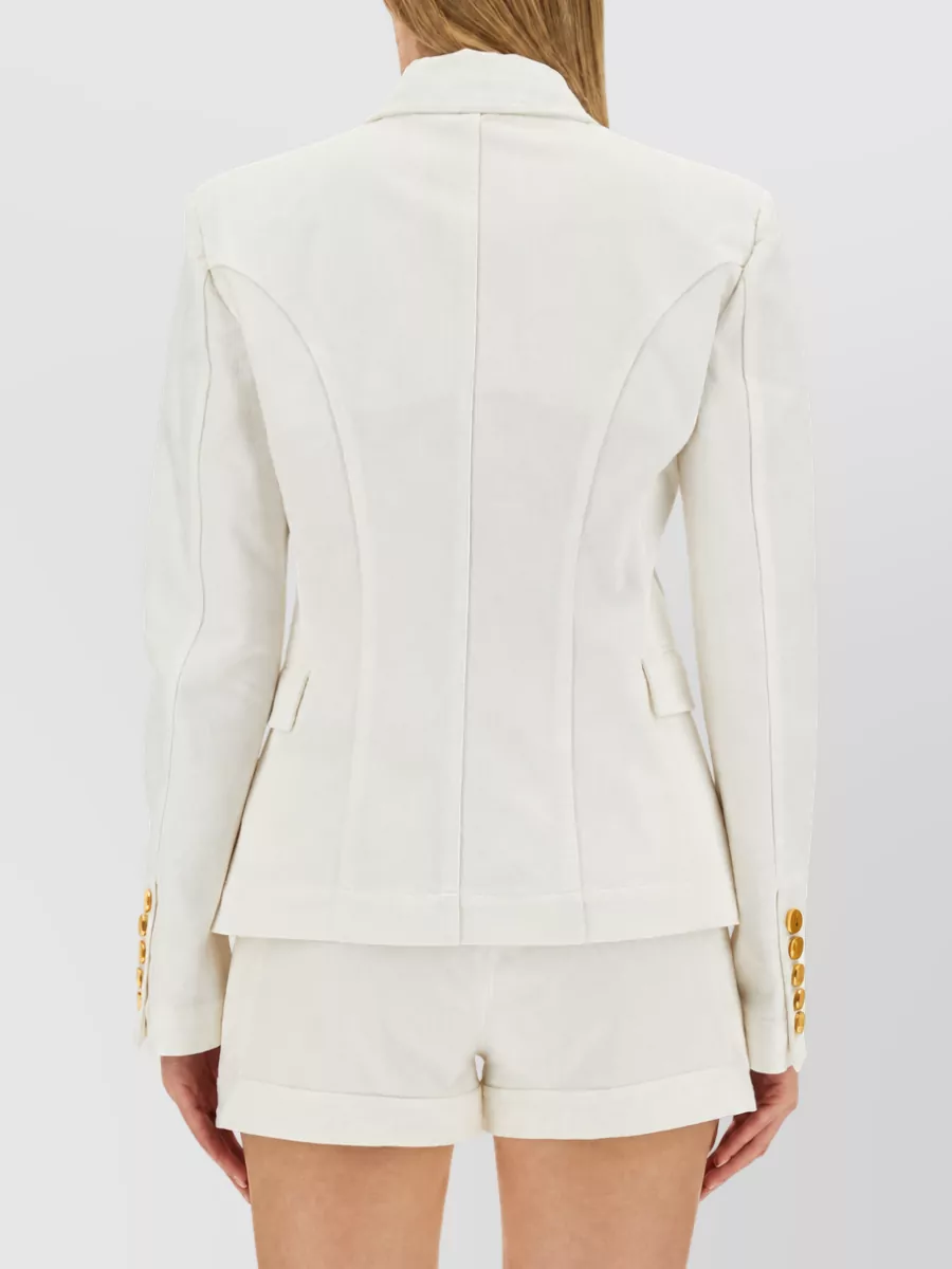 Balmain Cotton Single-Breasted Blazer