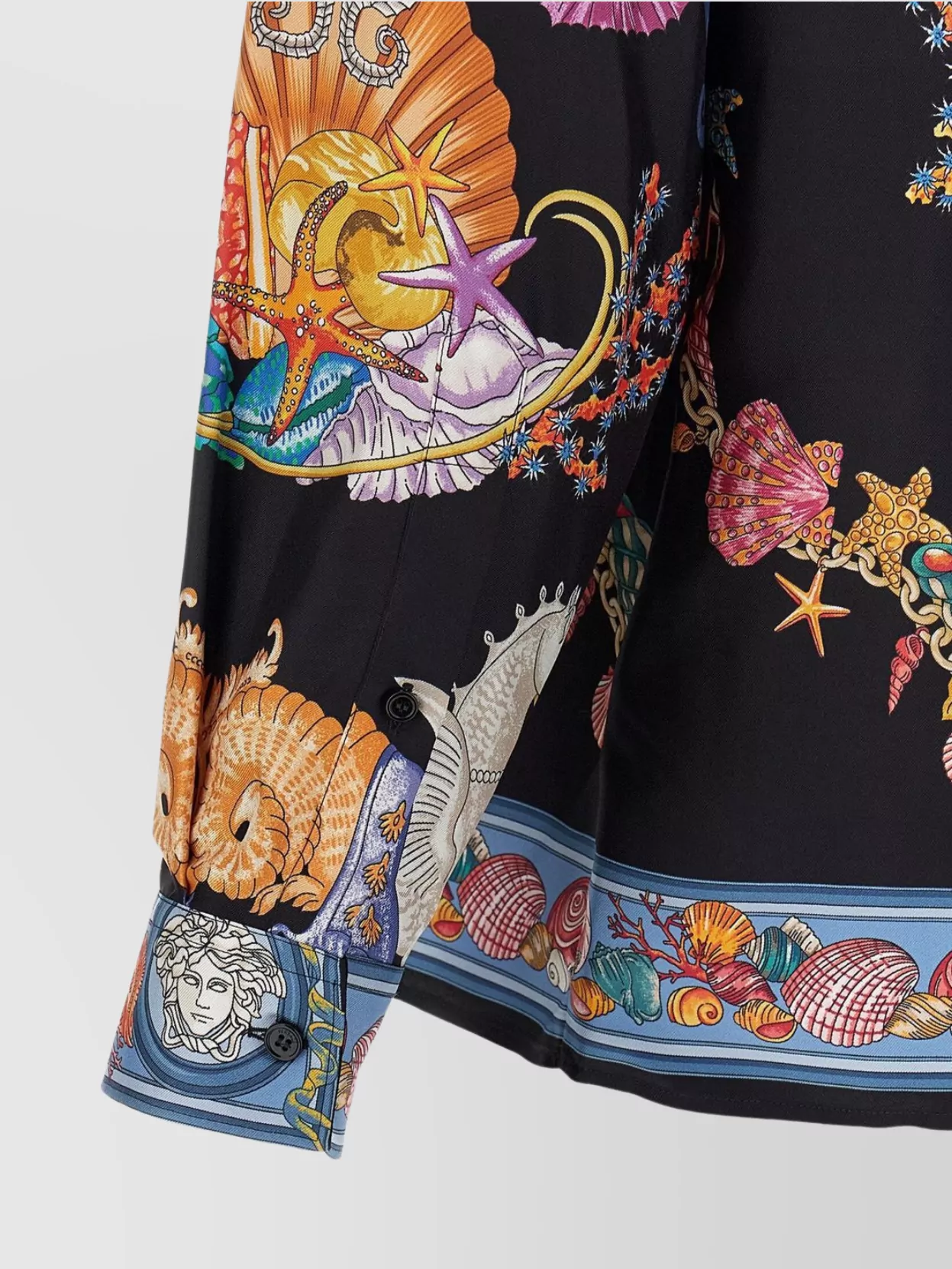 Versace Graphic Print Button-Down Collar Shirt