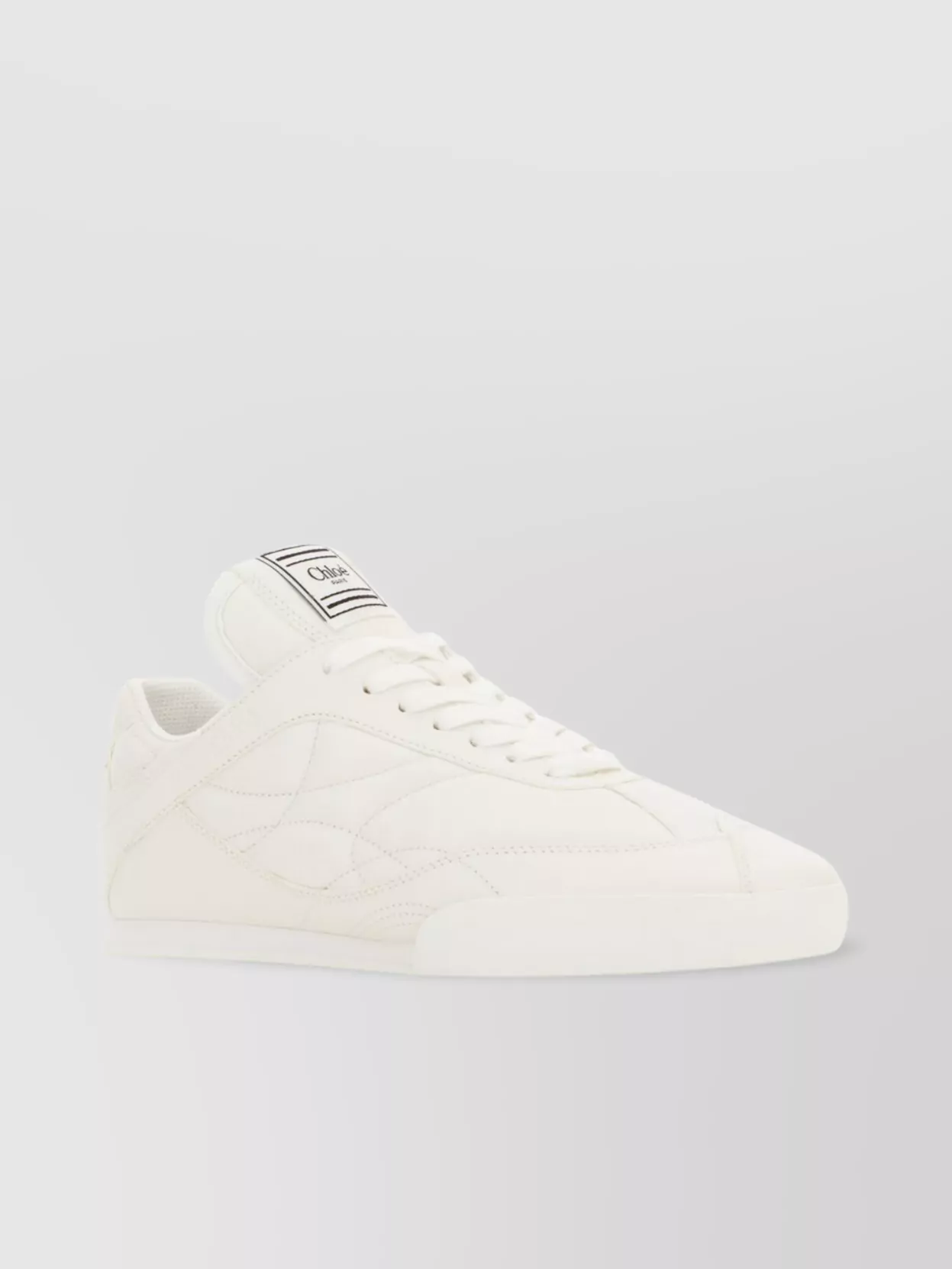Chloé Leather Low-top Sneakers Quilted Stitching