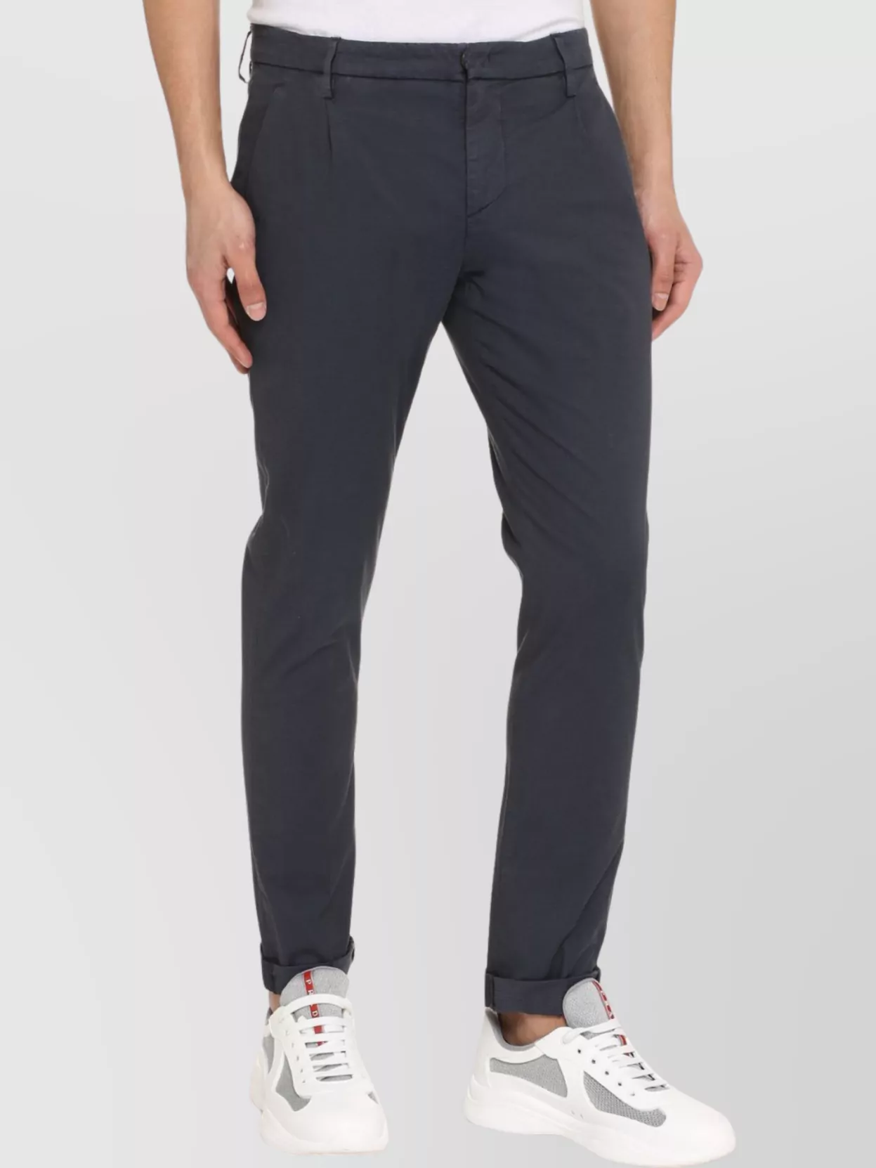 Dondup Chino Trousers Cotton Cuffs Roll-up