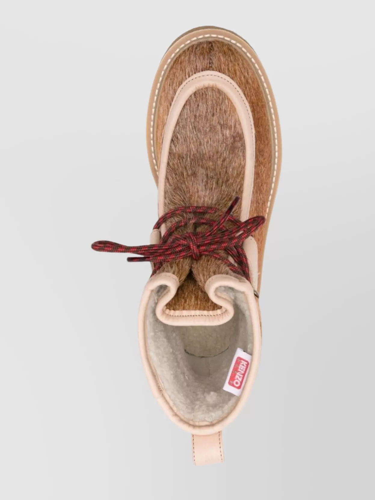Kenzo Almond Toe Calf Hair Ankle Boots