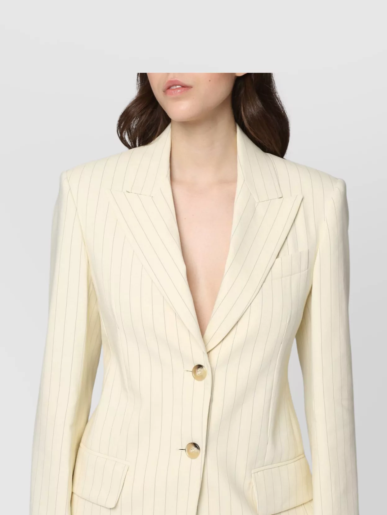 Sportmax Lapels Pinstriped Blazer Tailored