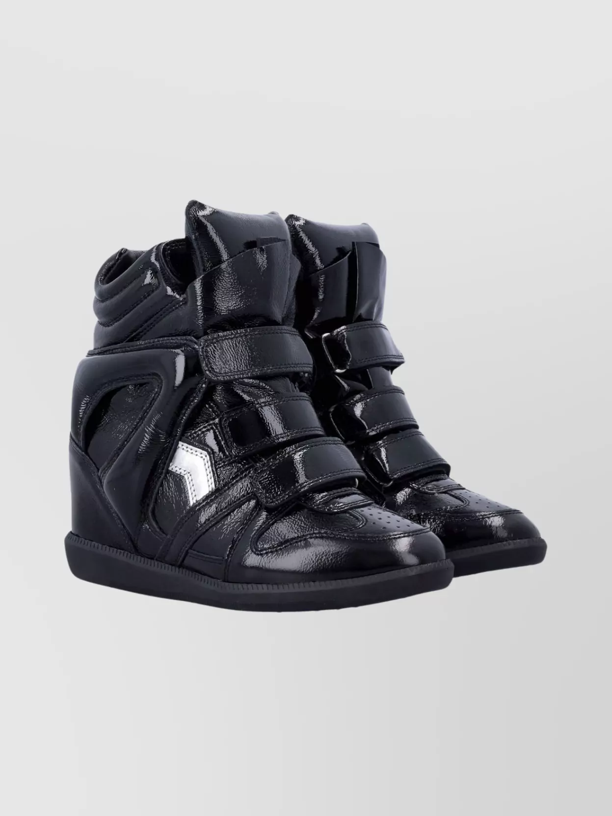 Isabel Marant High-top Sneakers Glossy Finish In Black