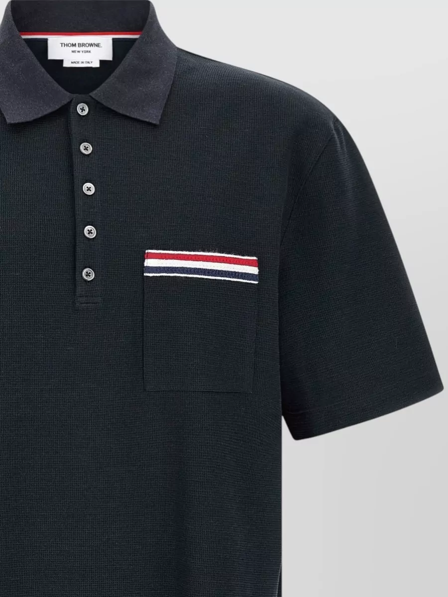 Thom Browne Short-Sleeve Polo Shirt