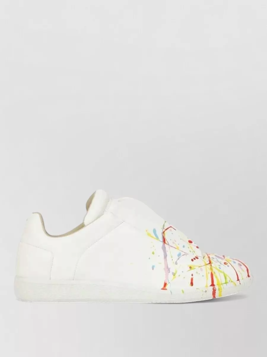 Maison Margiela Leather Slip-On Sneakers