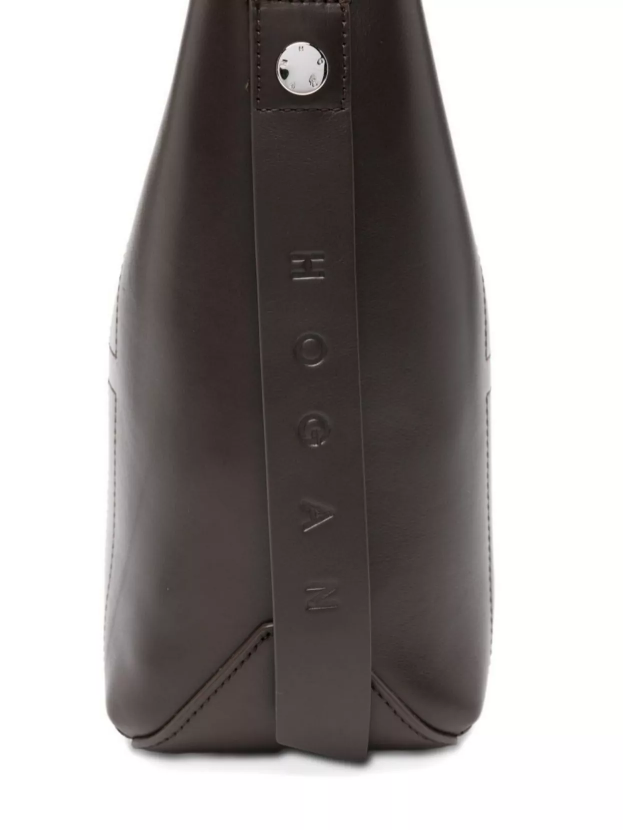 Hogan Small Leather Hobo Bag With Adjustable Strap