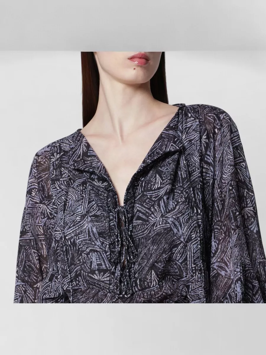Isabel Marant Printed Silk Mini Dress