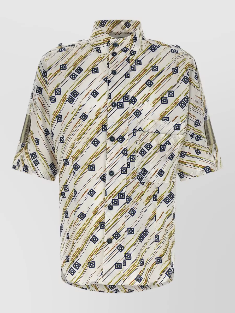 Kiko Kostadinov cotton printed short-sleeve shirt
