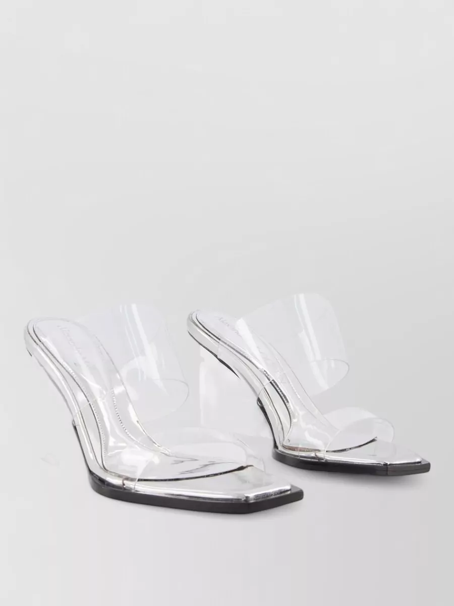 Alexander McQueen leather square-toe sandals
