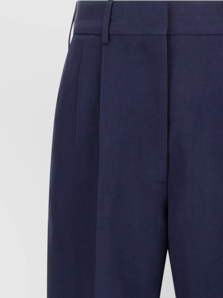 Blazé Milano Savannah Fox Tailored Trousers Pleated Design