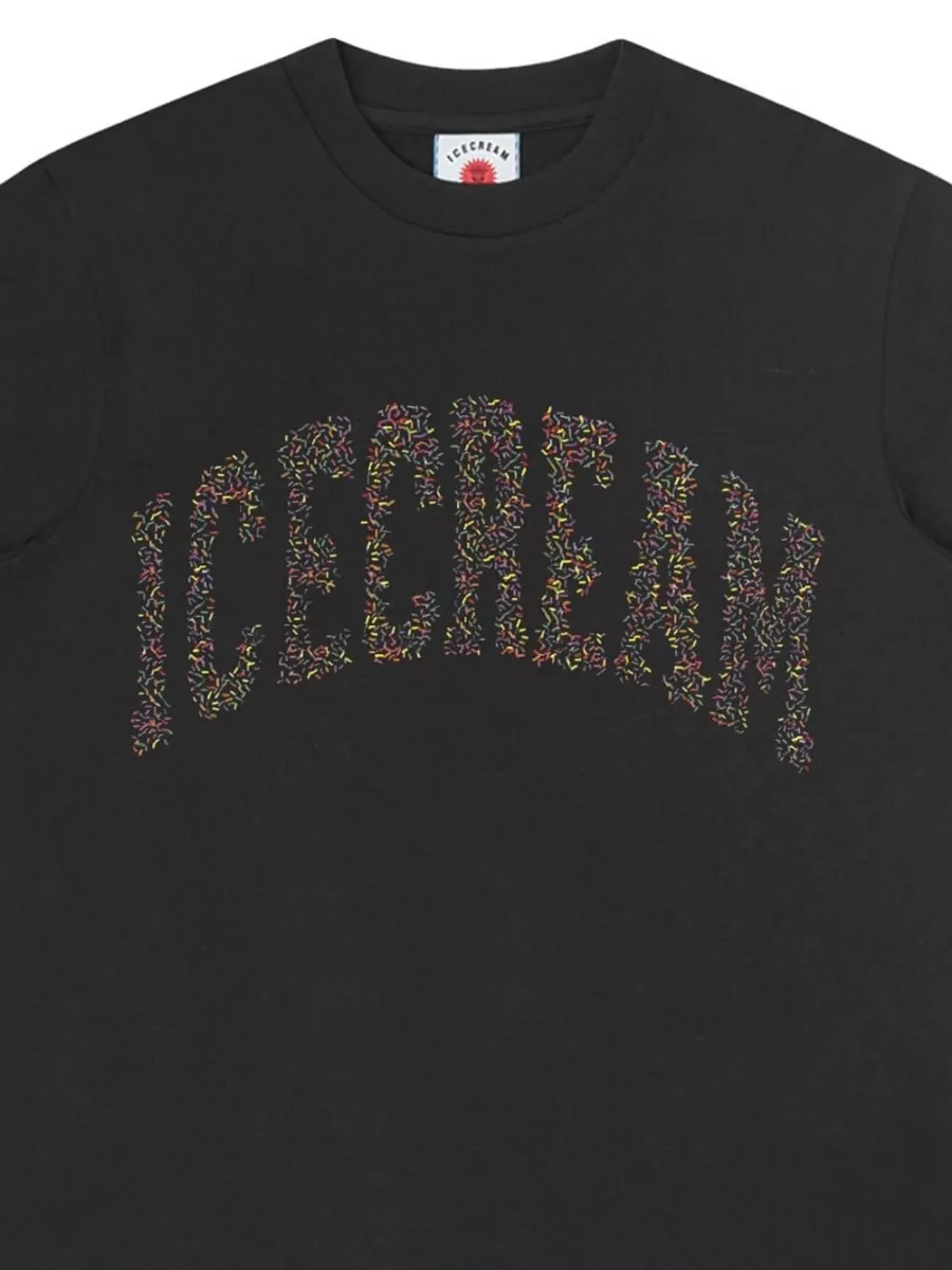 Icecream Logo Cotton Crew Neck Graphic T-Shirt