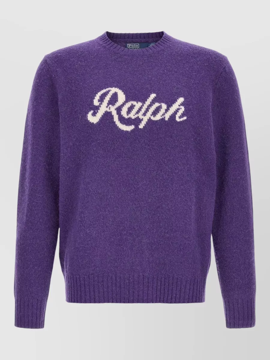 Polo Ralph Lauren cashmere wool logo-intarsia crewneck jumper