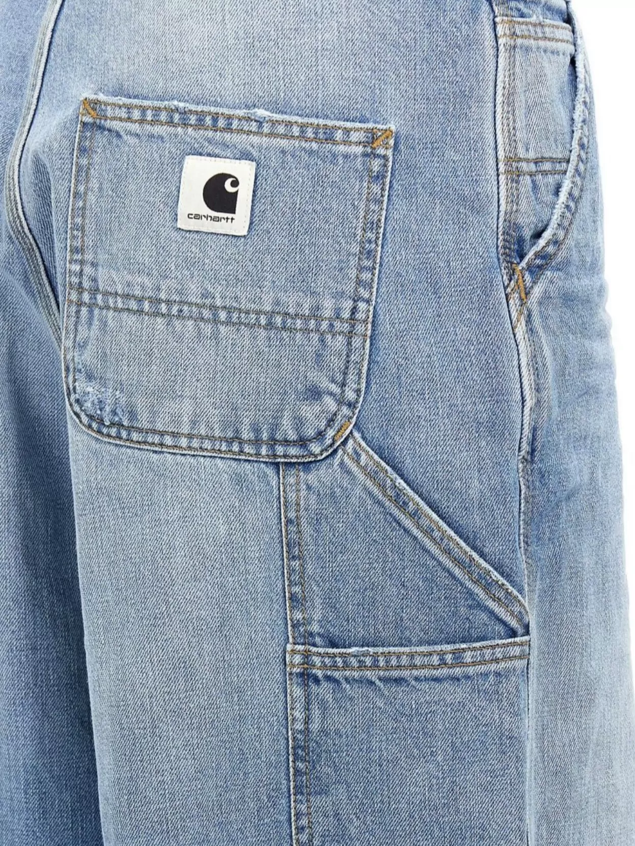 Carhartt Wip Wide Leg Jeans With Pockets And Loops