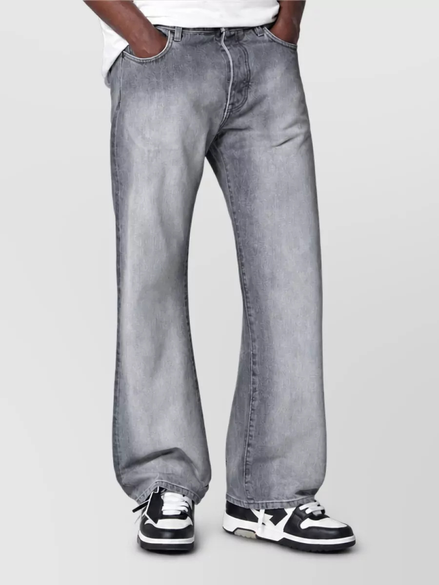 Off-White grey washed denim jeans