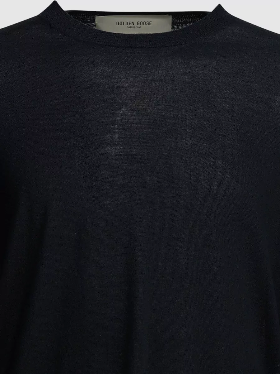 Golden Goose Virgin Wool Ribbed-Trim Regular-Fit Sweater