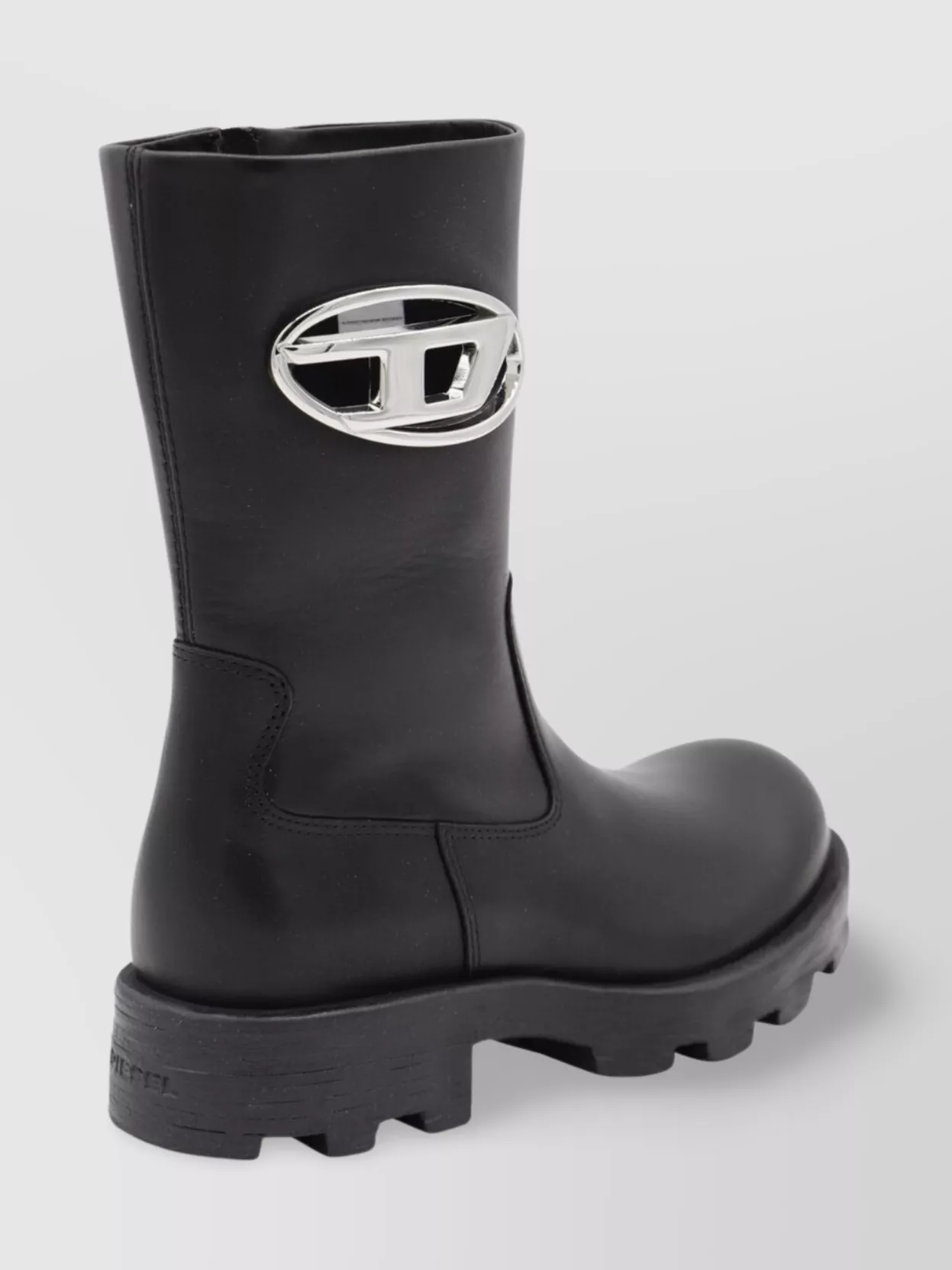 Diesel Chunky Sole Mid-Calf Round Toe Boots